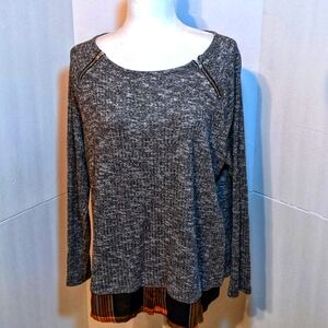 C Est. 1946 Gray Sweater with Zipper Details XL